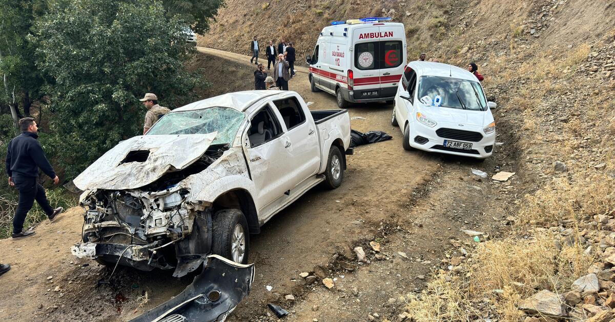 Pençe Kilit şehidinin yakınları cenaze yolunda kaza geçirdi: 1 ölü, 5 yaralı