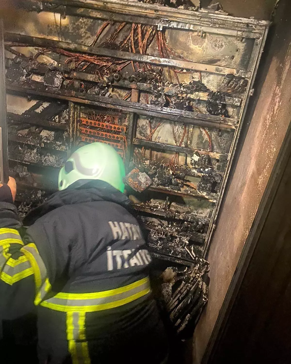 Hatay’da Elektrik Panosu Yangını