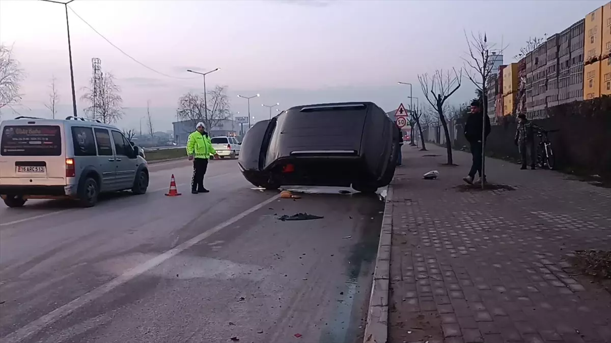 İnegöl’de Trafik Kazası: 1 Yaralı