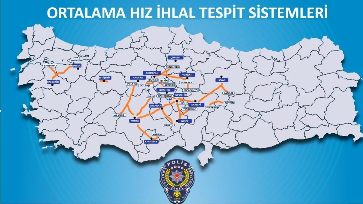 Şehirlerarası yollarda ortalama hız ihlal tespit sistemi devreye alınıyor: 80 noktada kurulum tamamlandı